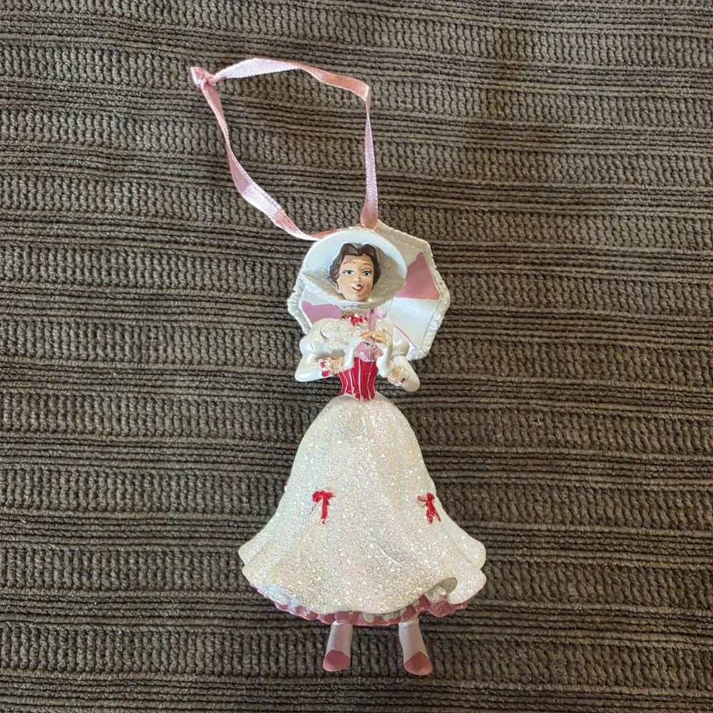Disney Figurine Ornament - Mary Poppins Pink Parasol - Disney Parks Lb 4.5